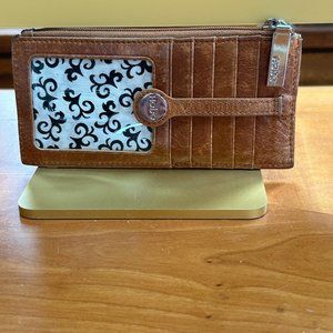 HOBO Saddle Brown Credit Card Case